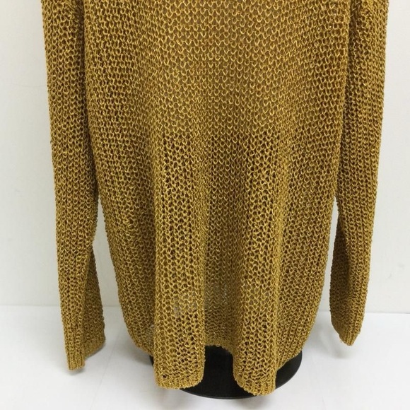 Zara Women's Oversized Gold Knit Button Up Cardigan Sweater NWOT - Picture 7 of 7